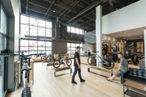 Commencal's showroom in Vancouver, CA.